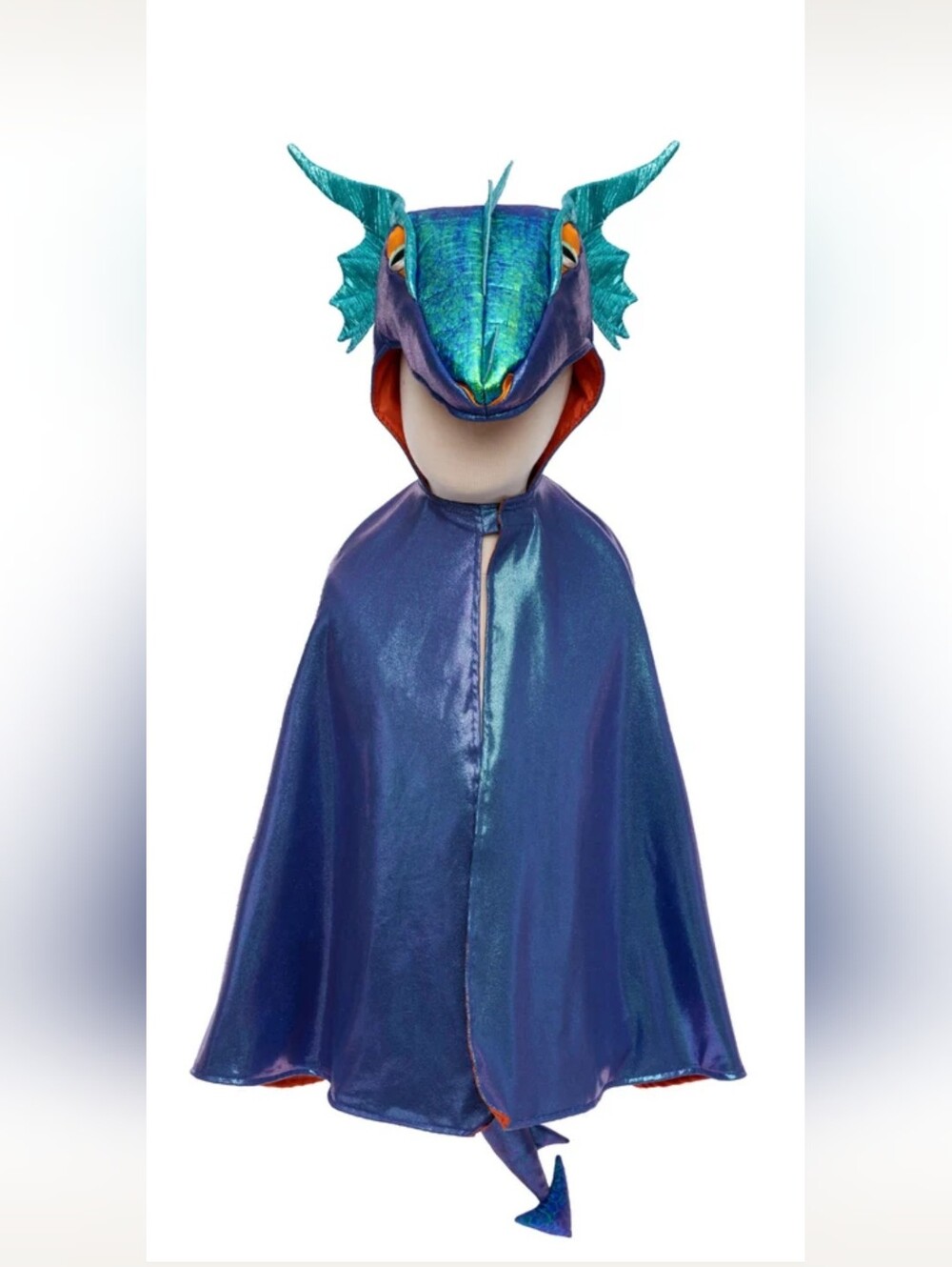 Metallic Dragon Kids Costume Cape with Hood - Great Pretenders Size 5-6